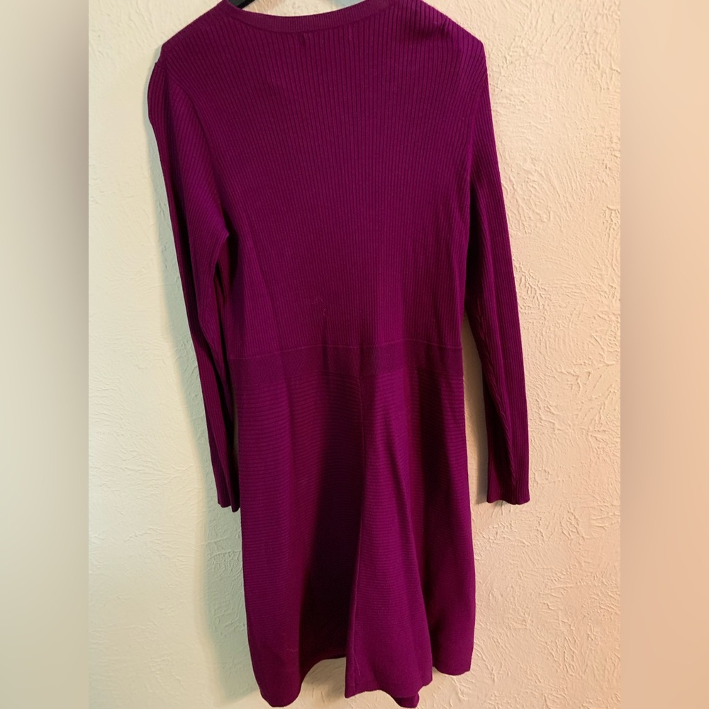 WORN ONCE Banana Republic Magenta Sweater Dress XL - Picture 2 of 4